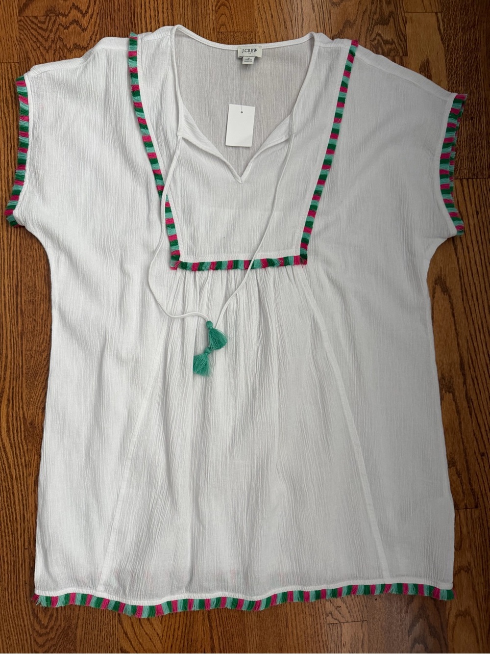 J. Crew Factory Fringe Beach Tunic